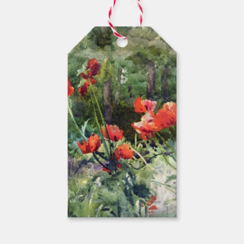 Red Poppy Flowers by Mildred Anne Butler Gift Tags