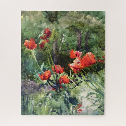 Red Poppy Flowers by Mildred Anne Butler Jigsaw Puzzle