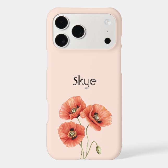 Red Poppy Flowers  Case-Mate iPhone Case (Back)