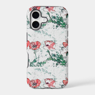Red Poppy Flowers Poppies Sketch iPhone 17 Case
