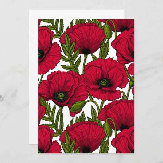 Red Poppy garden 2 (Front/Back)