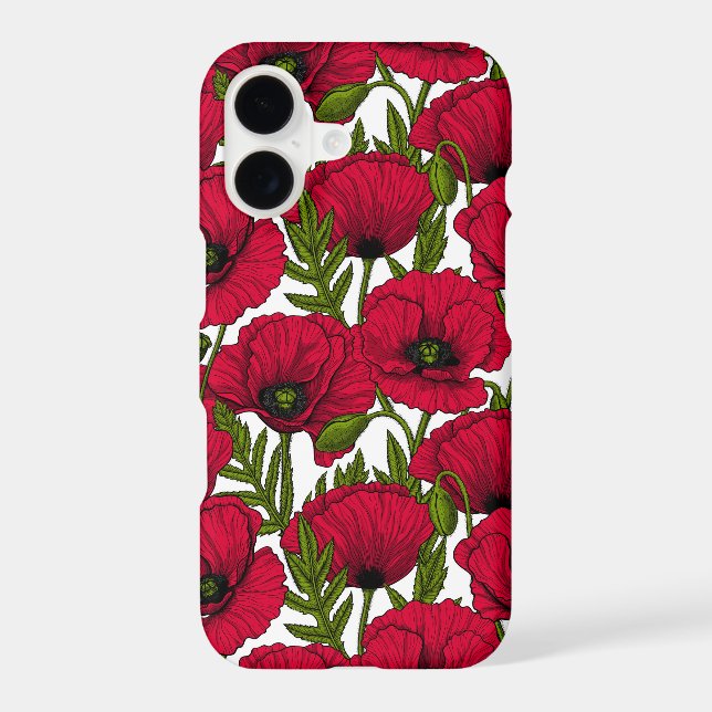 Red Poppy garden 2 Case-Mate iPhone Case (Back)