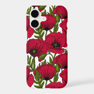 Red Poppy garden 2 iPhone 17 Case