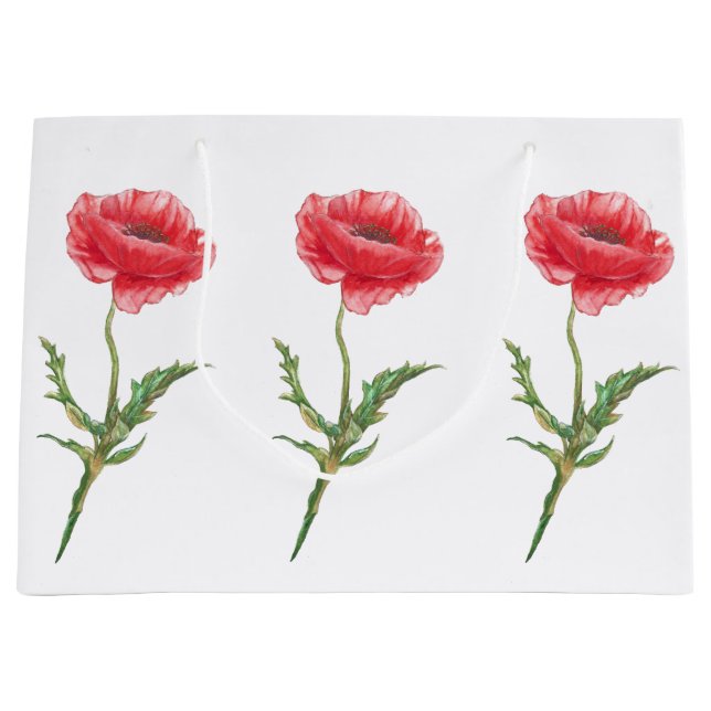 Red Poppy Gift Bag (Front)