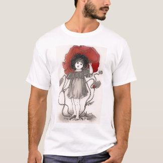 Red Poppy Girl T Shirt