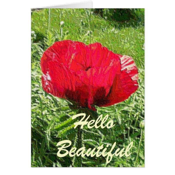 Red Poppy in Soft Plastic Cards