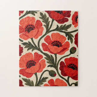 Red Poppy Jigsaw Puzzle