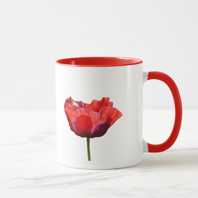 Red Poppy Mug (Right)