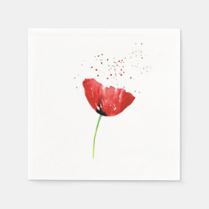 Red Poppy Napkins