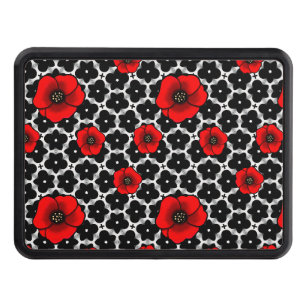 Red Poppy on Goth Garden Hitch Cover