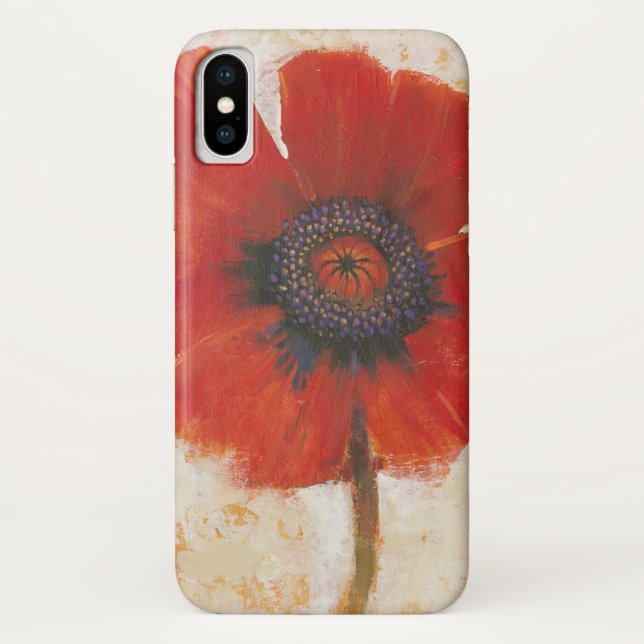 Red Poppy Portrait Case-Mate iPhone Case (Back)