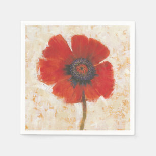Red Poppy Portrait Napkins