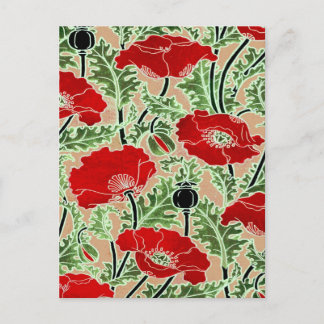 Red Poppy Postcard