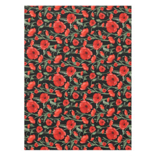 Red Poppy Tablecloth