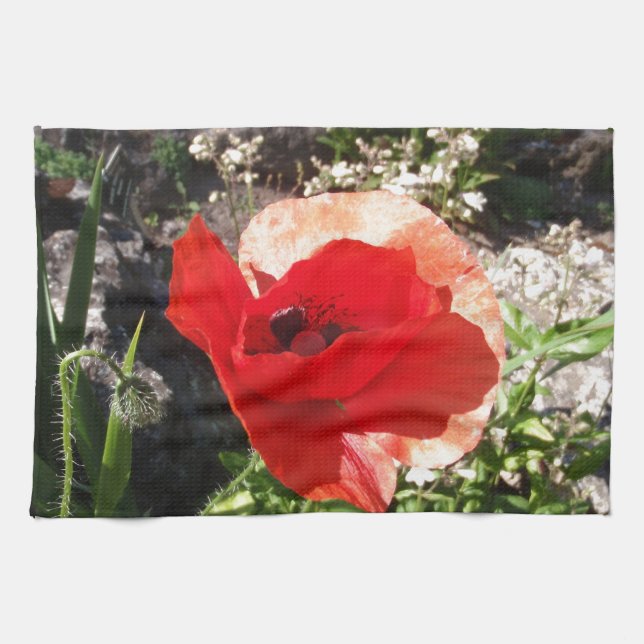 Red Poppy Towel (Horizontal)