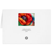 Red Poppy Up Close by Barbara Beck-Azar Cards (Back Horizontal)