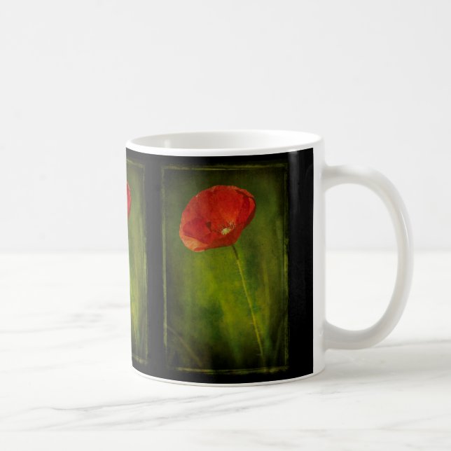 Red Poppy vintagestyle mug (Right)