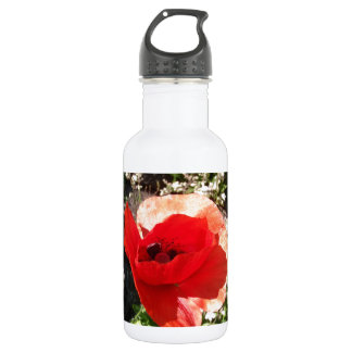 Red Poppy Water Bottle