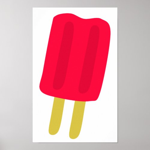 Red Popsicle Poster