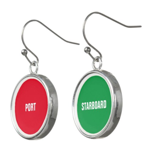 Red Port and Green Starboard Earrings