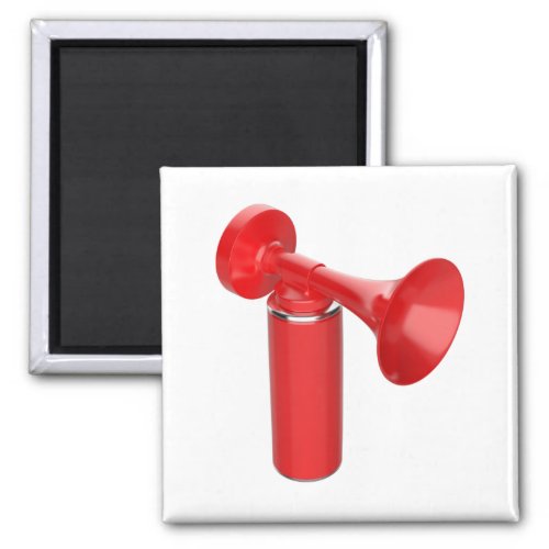 Red portable air horn magnet
