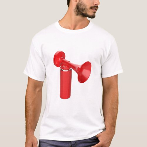 Red portable air horn T_Shirt