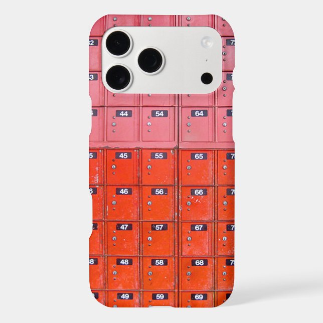 Red postal boxes iphone case (Back)