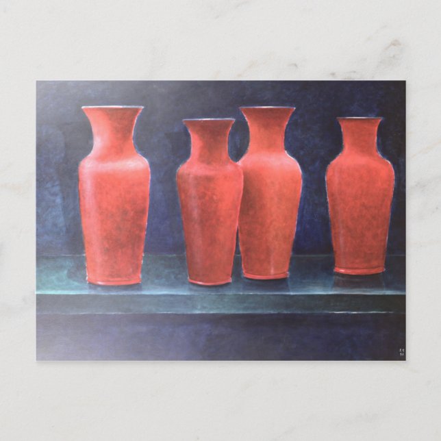 Red Pots 1988 Postcard (Front)