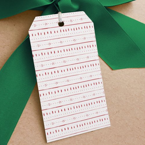 Red Pottery Gift Tags