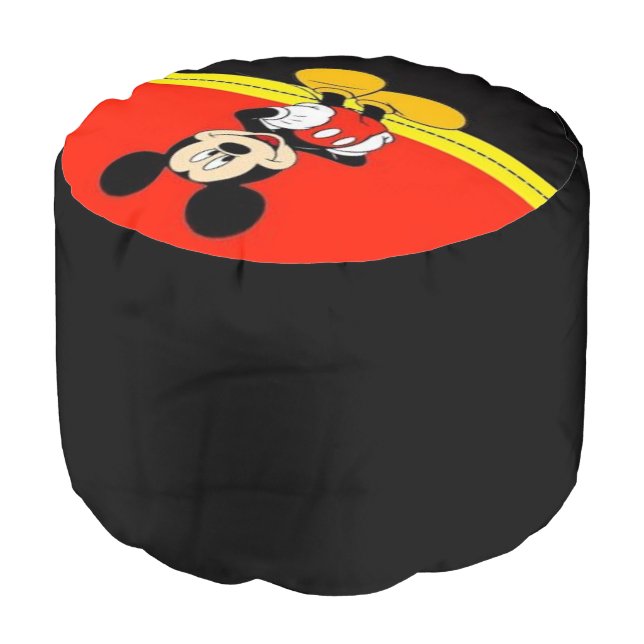 Red Pouf (Angled Front)