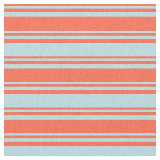 Red & Powder Blue Stripes/Lines Pattern Fabric