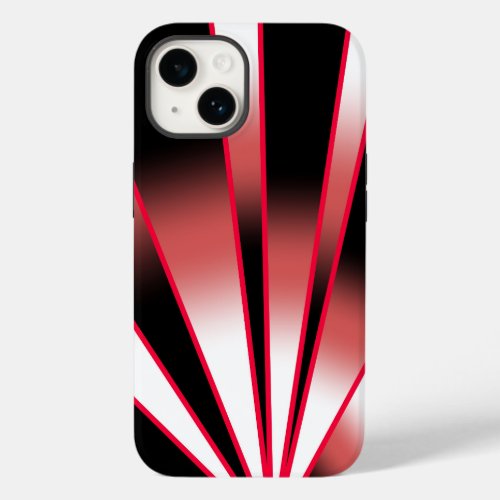 Red Power Perspective Gradient Color Fill Drawing Case_Mate iPhone 14 Case