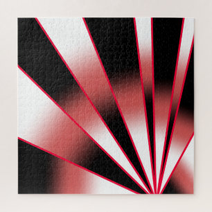 Red Power Perspective Gradient Color Fill Drawing Jigsaw Puzzle