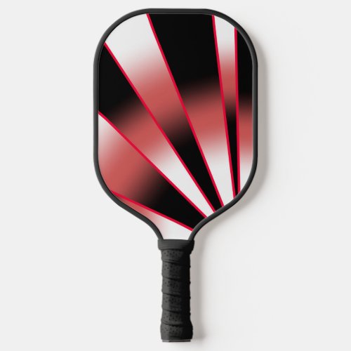 Red Power Perspective Gradient Color Fill Drawing Pickleball Paddle