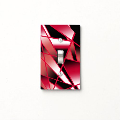 Red Power Perspective Gradient Color Filled Art Light Switch Cover