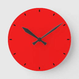 Red Power Round Clock