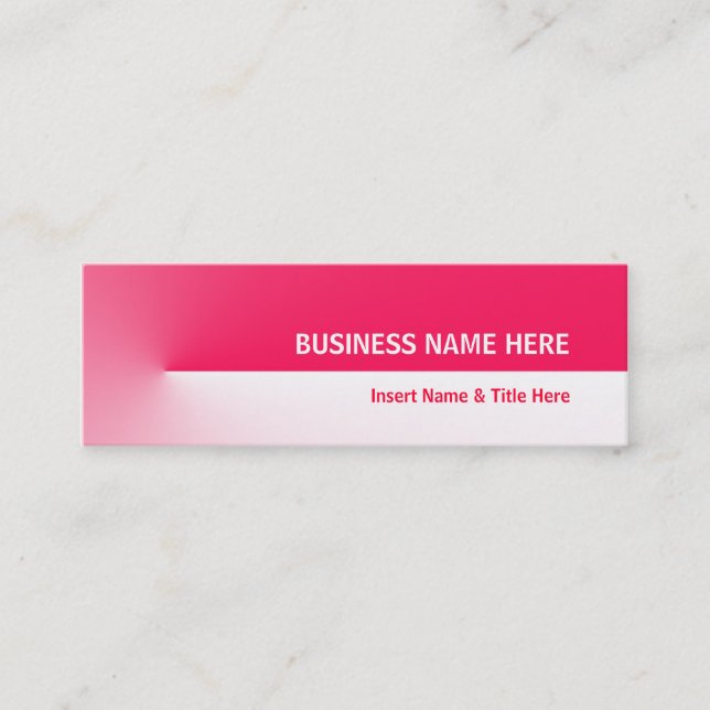 Red Pro Mini Mini Business Card (Front)