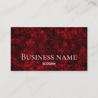 Red professional grunge standard business card