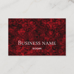 Red professional modern Euro mighty Business Card