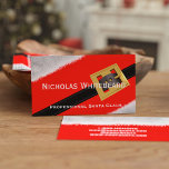 Red Professional Santa Claus Custom Business Cards<br><div class="desc">Red Professional Santa Claus Custom Business Cards. Are you being Santa Claus this christmas - well - not the real one of course - he lives in the North Pole - or Lapland - not sure actually where he lives - it's a secret. Anyway - if you are dressing up...</div>