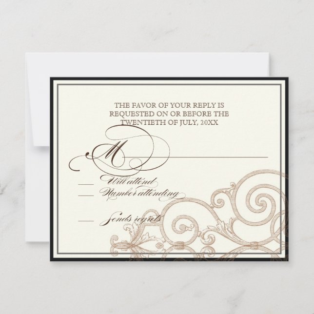 Red Protea Hummingbirds  - RSVP Response Card (Front)