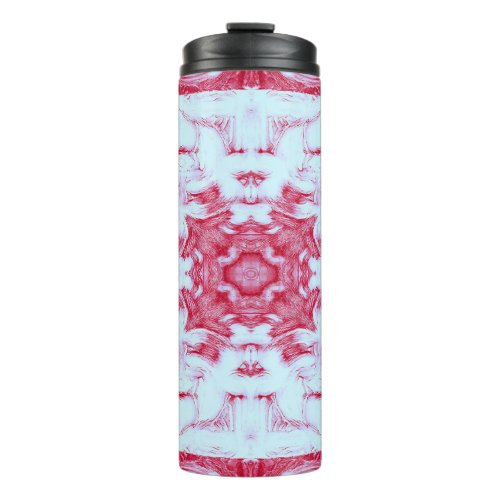 Red Psychedelic Print Water Bottle