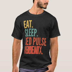 Red Pulse Phoenix Crypto Eat Sleep Red Pulse Phoen T-Shirt