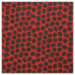 Red Pumpkin Happy Halloween Modern Fabric