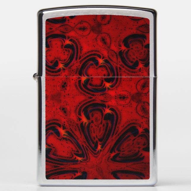 Red Punk Zippo Lighter (Front)