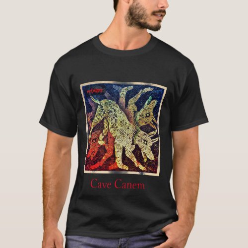 red puppy cave canem T_Shirt