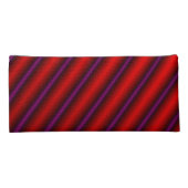 Red, Purple and Black Laser-Like Line Pattern Pencil Case (Back)