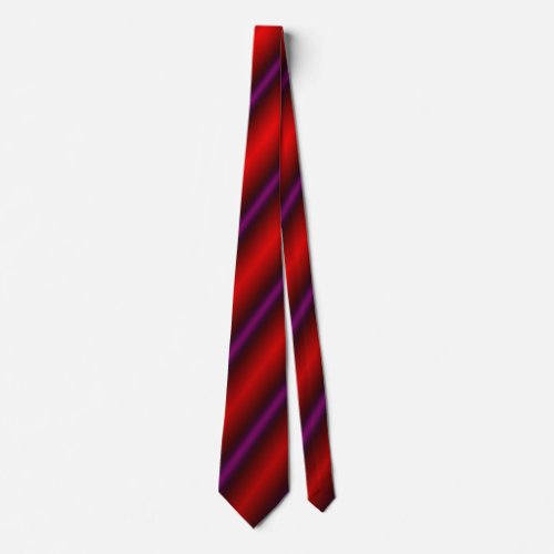 Red Purple and Black Laser_Like Line Pattern Tie