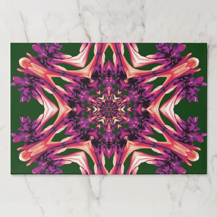 RedPurple Hosta in a House of Mirrors Paper Placemat