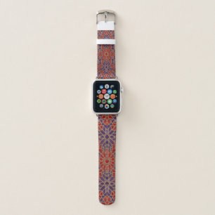 red purple mosaic apple watch band